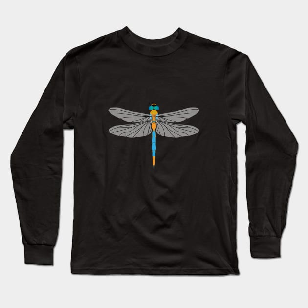 Dragonfly Long Sleeve T-Shirt by INTHI AR